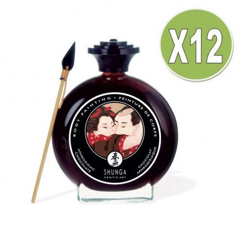 shunga pintura corporal de chocolate x 12 uds shunga pintura corporal de chocolate x 12 uds