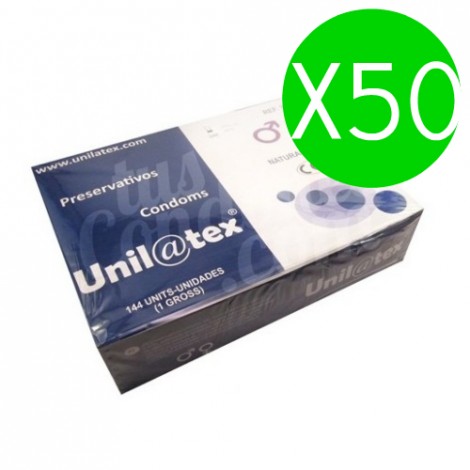 unilatex preservativos naturales 144 uds x 50uds unilatex preservativos naturales 144 uds x 50uds
