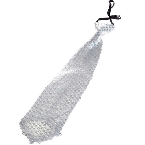 aliv corbata con lentejuelas plata aliv corbata con lentejuelas plata