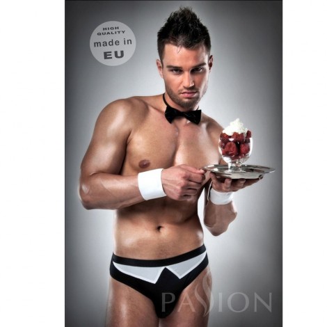 disfraz camarero 020 sexy blanco negro by passion men disfraz camarero 020 sexy blanco negro by passion men