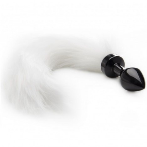 ouch plug anal cola blanca negro 75cm ouch plug anal cola blanca negro 75cm