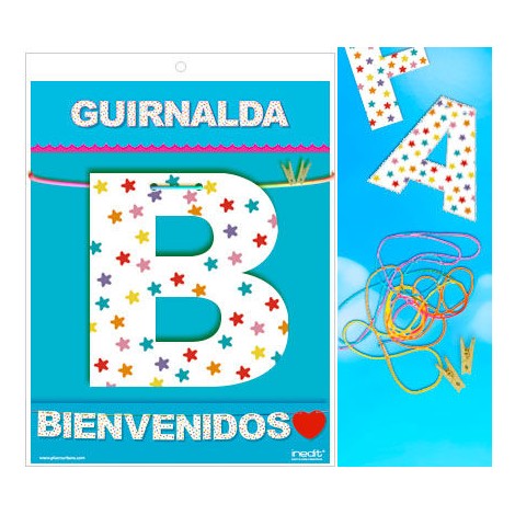 GUIRNALDA BIENVENIDOS (CARTULINA 220gr) GUIRNALDA BIENVENIDOS (CARTULINA 220gr)